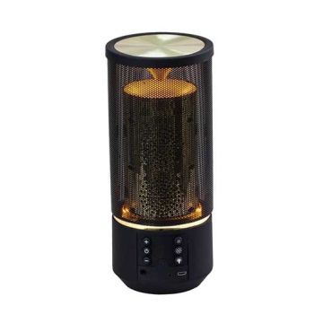 V-TAC SMART HOME VT-6211 2x3W Mini portable Led flame effect light bluetooth speaker with AUX & TF Card slot - sku 7724