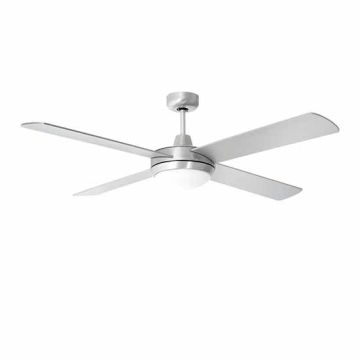 V-TAC VT-6054-4 Ventilatore da soffitto 4 pale 132cm 60W con 2 portalampada per lampadina led E27 e telecomando - sku 7917