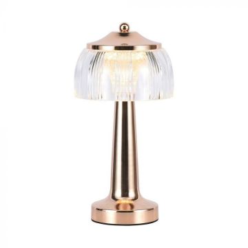 Lampe de table sans fil Mignonne blanc brillant D14 H20cm Opjet 16365