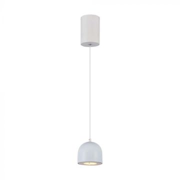 V-TAC VT-7794 8.5W LED pendant chandelier, rounded cylinder shape, white color 10cm adjustable 3000K - 7993