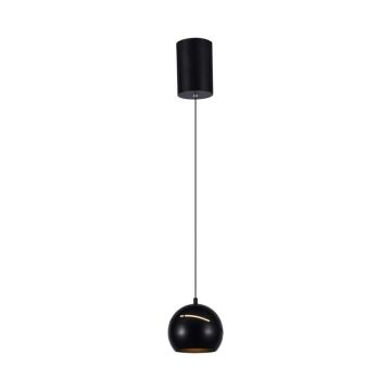 V-TAC VT-7797 8.5W LED hanging chandelier bell shape black metal touch switch d12cm dimmable 3000K - 8001