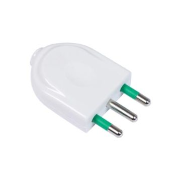 Stecker S17 demountable italienisch std. 2P+E 16A 250V mod. Easy Weiß Körper Fanton 80025