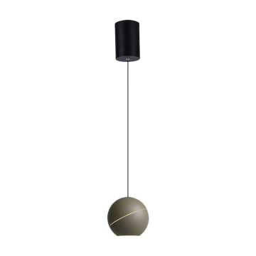 V-TAC VT-7797 8.5W LED hanging chandelier bell shape metal champagne color touch switch d12cm adjustable height 3000K - 8003