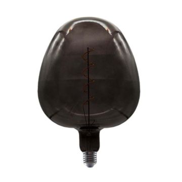 V-TAC VT-2263 Ampoule LED décorative E27 4W Filament en forme de pomme verre foncé couleur vintage Lumière noire 2200K - 8064