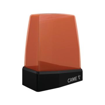Clignotant de signalisation à LED CAME KRX 24 DC/AC - 230 AC avec double antenne intégrée coupole de couleur orange KRX1FXSO 806LA-0010