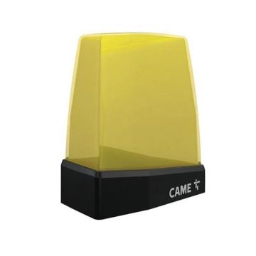 Lampeggiatore CAME a led KRX di segnalazione 24 DC/AC - 230 AC con doppia antenna integrata cupola di colore giallo 806LA-0030