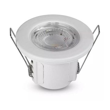 V-TAC PRO VT-885 5W LED Downlight chip Samsung SMD day white 4000K white round body Firerated IP65 dimmable UGR - sku 8178
