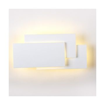 Lampada LED SMD da parete rettangolare V-TAC 12W 1100LM 360° IP20 Alluminio VT-712 - SKU 8202 Bianco Caldo 3000k Bianco