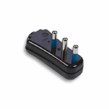 Flat Schwarz plug italienische std. 2P+E 16A Fanton 82541-E