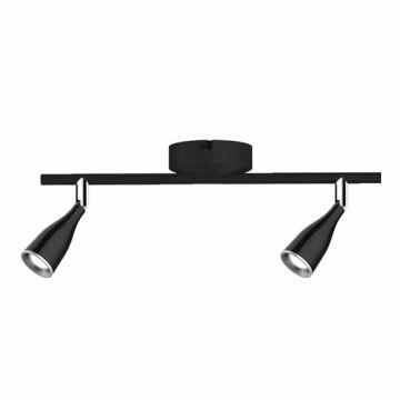 V-TAC VT-810 Applique murale LED 9W double tête noir corps rotatif blanc chaud 3000K IP20 - SKU 8267