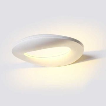 V-TAC VT-811 10W LED wall light warm white 3000K aluminium white round body IP20 - SKU 8307