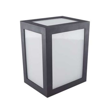 V-TAC VT-822 applique murale LED 12W wall light cube corps noir blanc froid 6400K IP65 - sku 8342