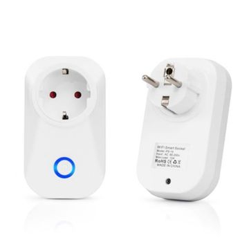 V-TAC Smart Home VT-5001 Wi-Fi Stecker EU funktioniert mit Smartphone - sku 8415