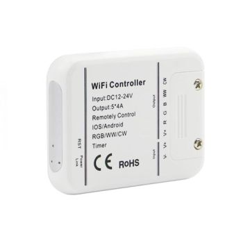 V-TAC Controller dimmer Wi-Fi per strisce led wifi gestione remota da smartphone google alexa Smart Home VT-5009  - sku 8426