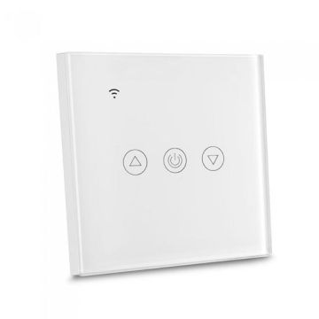 V-TAC Smart Home VT-5013 interrupteur dimmer tactile Wifi encastré blanc fonctionne avec smartphone - sku 8433