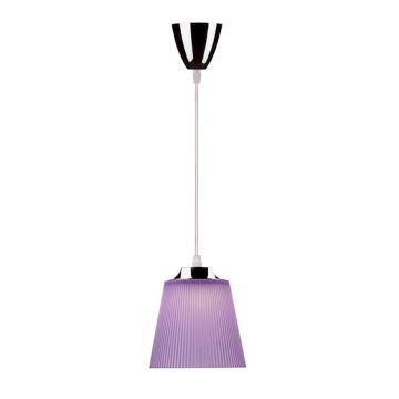 V-TAC VT-1036 7W LED lamp pendant light day white 4000K Chrome Body Purple Shade Ф150mm IP20 - sku 8504