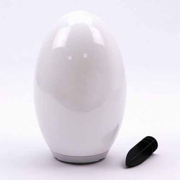 V-TAC VT-7815 0.2W Led solar egg light RGB+Warm white 3000K with sensor for garden white body IP44 - sku 8557