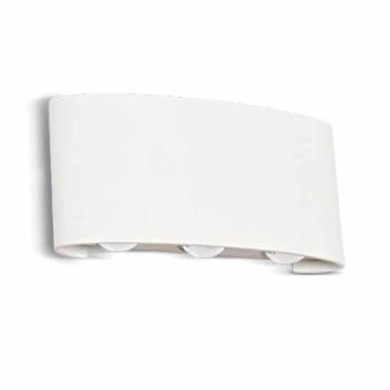 V-TAC VT-846 Lampada LED COBx6pcs up/down da parete alluminio bianco wall light 3000K IP54 - SKU 218613