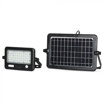 V-TAC VT-788-10 10W LED Solarscheinwerfer mit sensor neutralweiß 4000K Schwarzer Körper IP65 - 8674