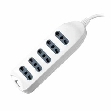 V-TAC Power Strip outlet 5 plugs 10/16A Italian standard with wall mount - sku 8708