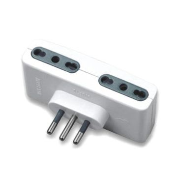V-TAC Multiple plug adapter outlet 4 plug 10/16A 2P+T Italian standard - sku 8726