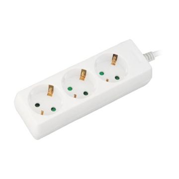 V-TAC VT-1103-2 Rallonge électrique Multiprise 3 x Schuko 16A EU standard 3680W câble 1,5m - sku 8754