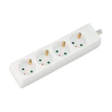 V-TAC VT-1104-2 Power Strip 4 Schuko Outlet 16A EU standard 3680W 1,5mt cable - sku 8756
