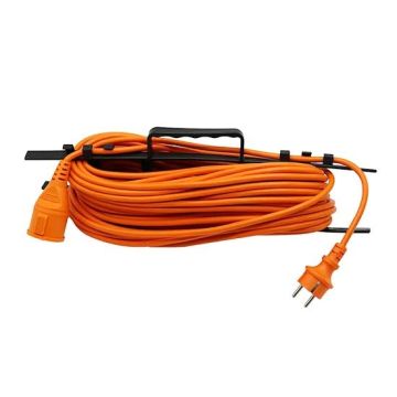 V-TAC VT-3002-30 power extension cord outdoor garden schuko 16A EU standard cable orange 30m IP44 - sku 8815