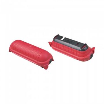 V-TAC VT-1124-3 Waterproof Safe Box for Extension Sockets IP44 Black+Red - sku 8819