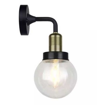 V-TAC VT-720 Applique du jardin Lamp 1xE27 Facing down corps métal noir mat et bronze brun IP65 - sku 8970