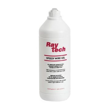 Raytech scorricavo tirafilo in gel trasparente scivolante per l’infilaggio dei cavi - bottiglia 1lt Speedy Wire Gel