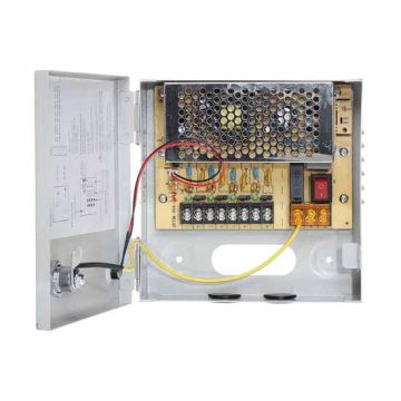 Rack Chargeur d'impulsion 12V DC 3.3A 40W 4x825mA CCTV