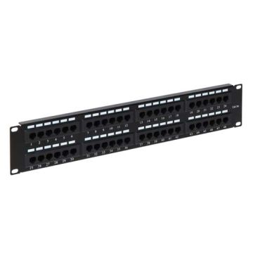 Panneau de raccordement UTP 48 ports pour l’armoire RACK 19"