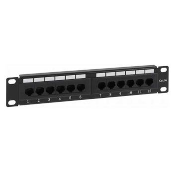 12 ports patch panel UTP CAT5e for Rack Cabinet 10"
