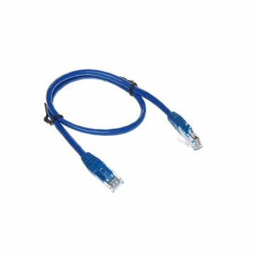 Cable UTP CAT 5e Patch Cord Blue 0.5MT RJ-45