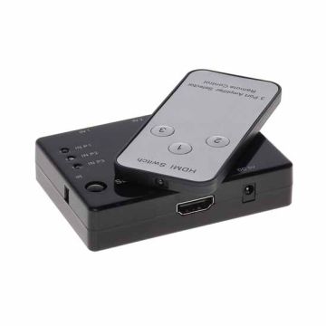 Switch HDMI 1.4b 1080p 3D 3IN - 1OUT + Fernbedienung