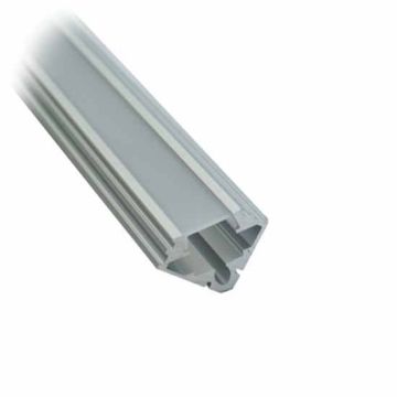 V-TAC VT-7104 Profili in alluminio angolare 2pz da 2M milky cover per striscia LED - sku 9956