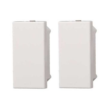 Obturateur compatible Bticino Axolute couleur blanc paquet 2pcs Ettroit AB0100