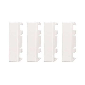 Obturateur demi-module 1/2P compatible Bticino Axolute couleur blanc paquet 4pcs Ettroit AB0102