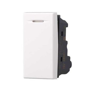 Switch 1P 16A compatible Bticino Axolute white color Ettroit AB0401
