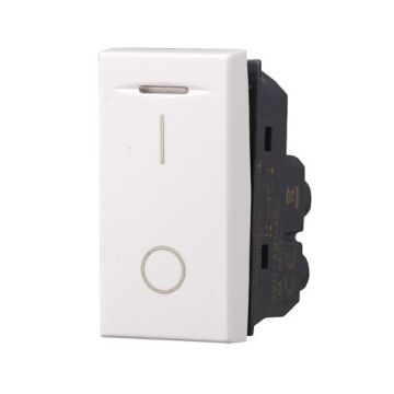 Switch 2P 16A 250Vac compatible Bticino Axolute white color Ettroit AB0402