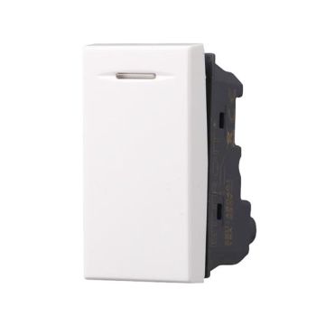 2-way switch 1P 16A compatible Bticino Axolute white color Ettroit AB0801