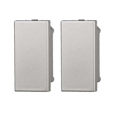 Obturateur compatible Bticino Axolute couleur gris paquet 2pcs Ettroit AG0100