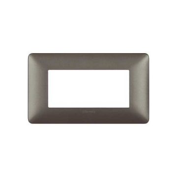 4-module cover plate AM4804MIR - iron color - Bticino MATIX series