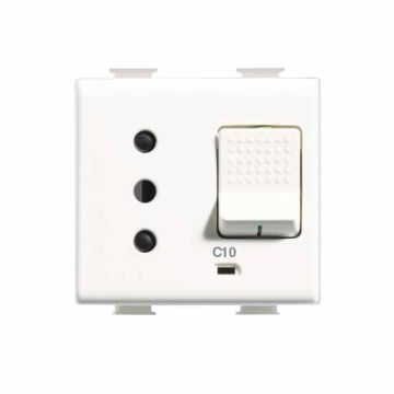 socket Contrefil 10A 2P+T Bticino Matix AM5114