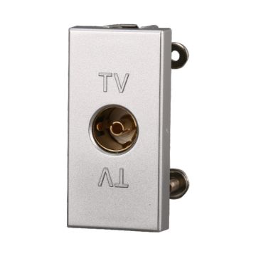 ETTROIT AG2251 Connecteur Prise TV Femelle Couleur Gris Compatible avec Bticino Axolute