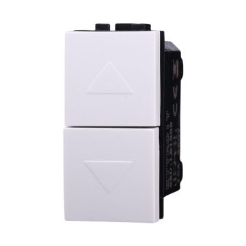 ETTROIT LB1204 Podwójnie blokowany przełącznik góra/dół 10A biały kompatybilny z Bticino Living Light
