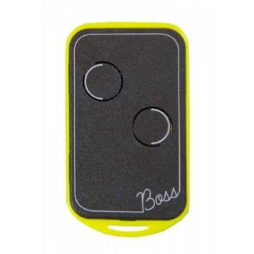 2 Channel transmitter with plug in for quartz Self-learning gate automation Nologo BOSS-QC2-Y - Yellow