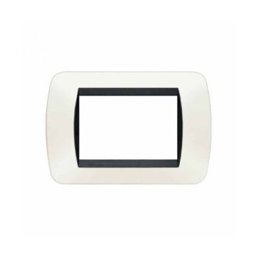 Plaque Living International 3 modules - Blanc L4803PB