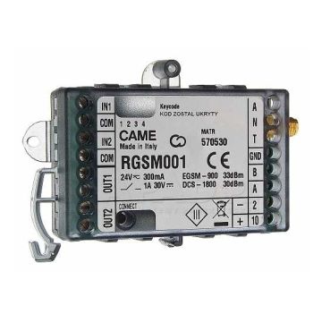 Came RGSM001 modulo GSM Gateway stand-alone per gestione remota automazioni cancelli con ricevente radio integrata